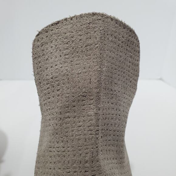 Lucky Brand Women's Grey Faux Suede Ankle Boots Size 6.5M LK-POWE Zip-Up - Picture 4 of 16